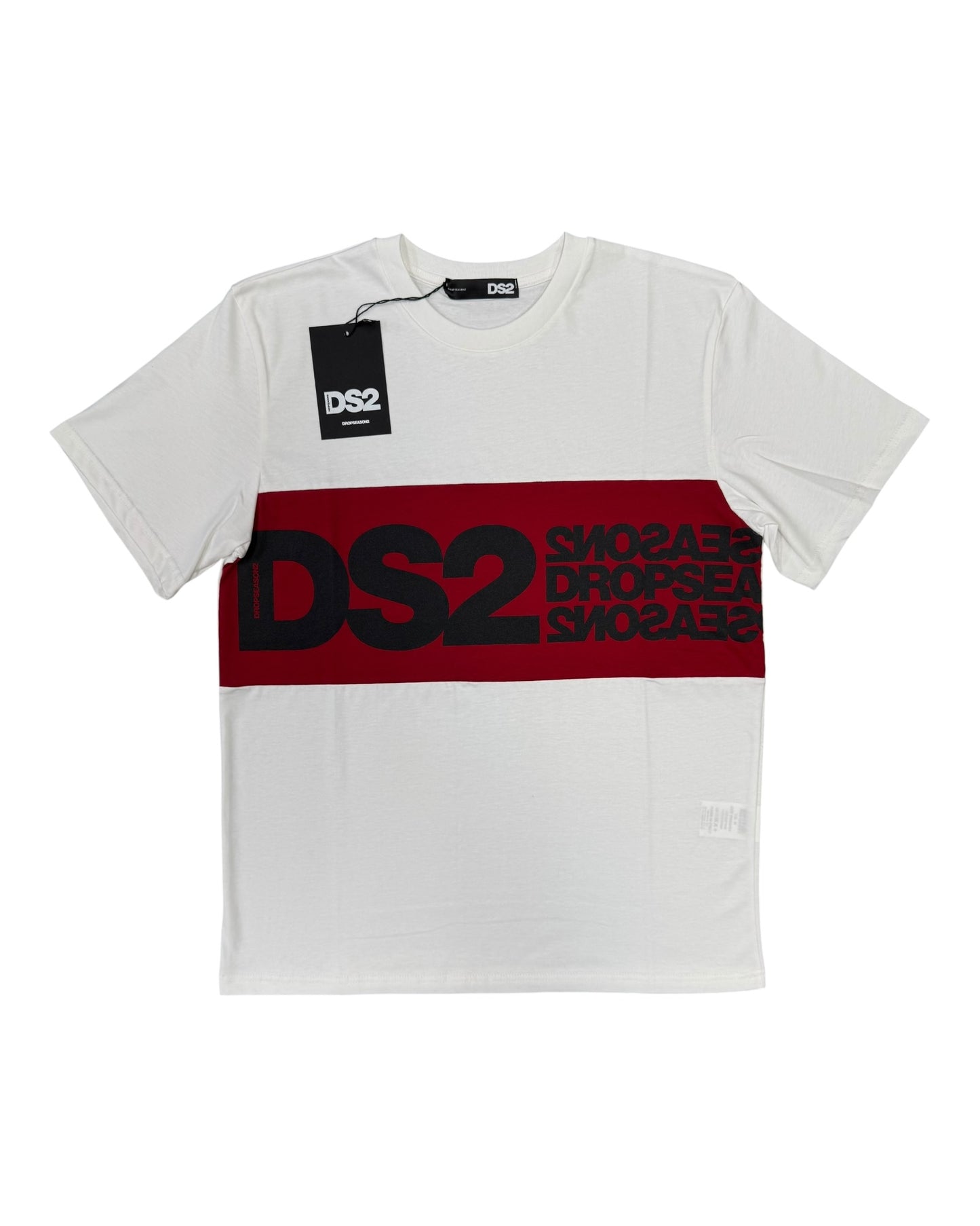 shirt uomo ds2 stampa grande a contrasto