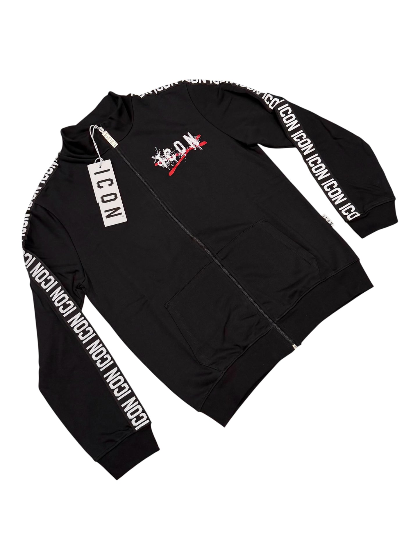 tuta uomo icon stampa avanti e dietro