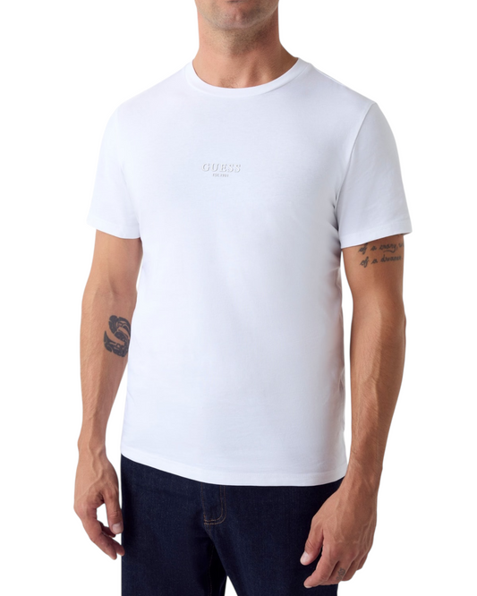 Shirt uomo Guess logo centrale