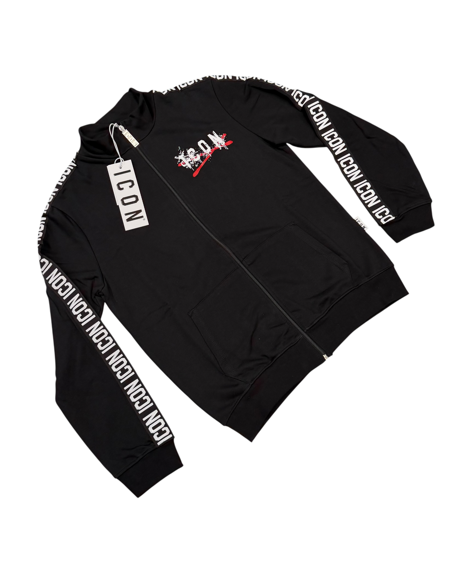 tuta uomo icon stampa avanti e dietro