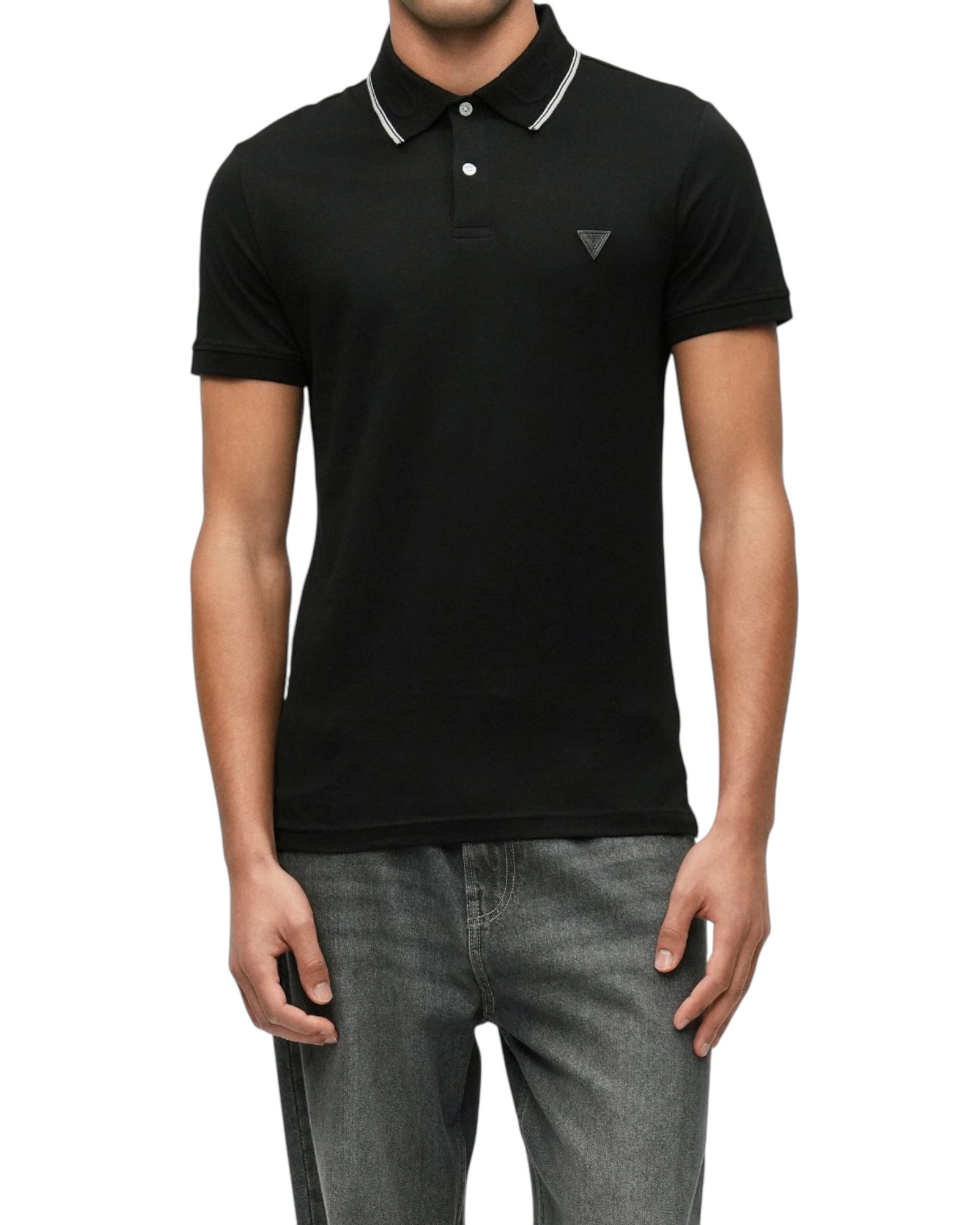 polo uomo guess colletto parlato