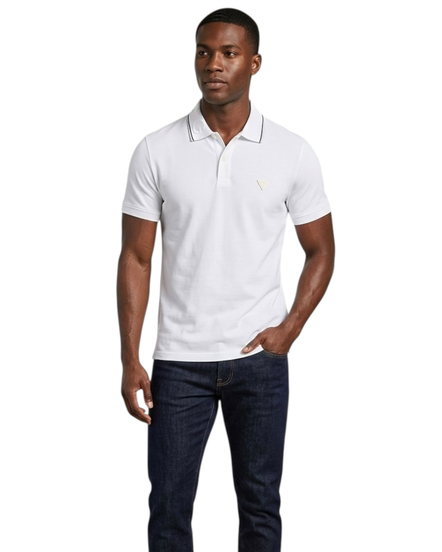 polo uomo guess colletto parlato