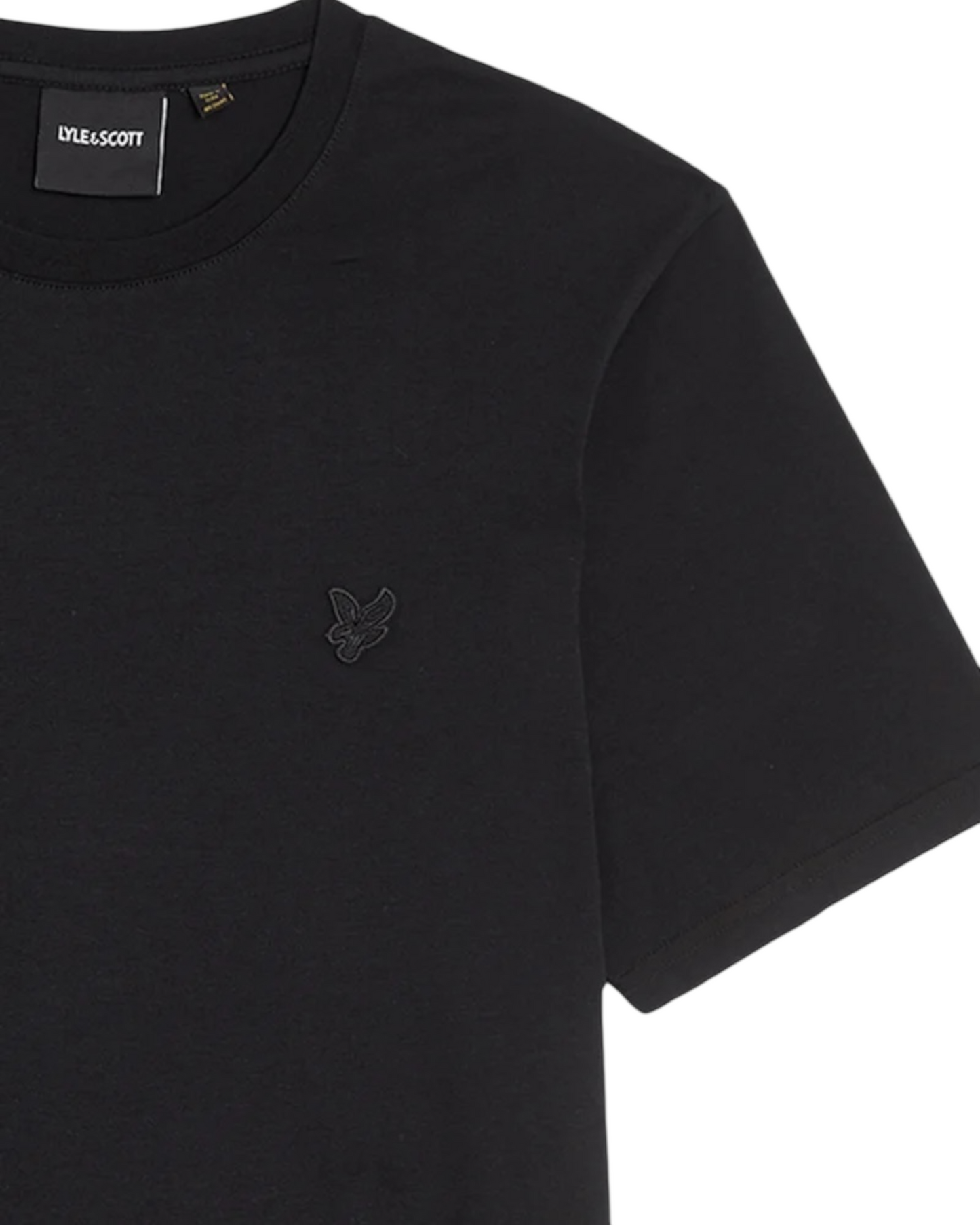 plain t-shirt lyle & scott logo tono su tono