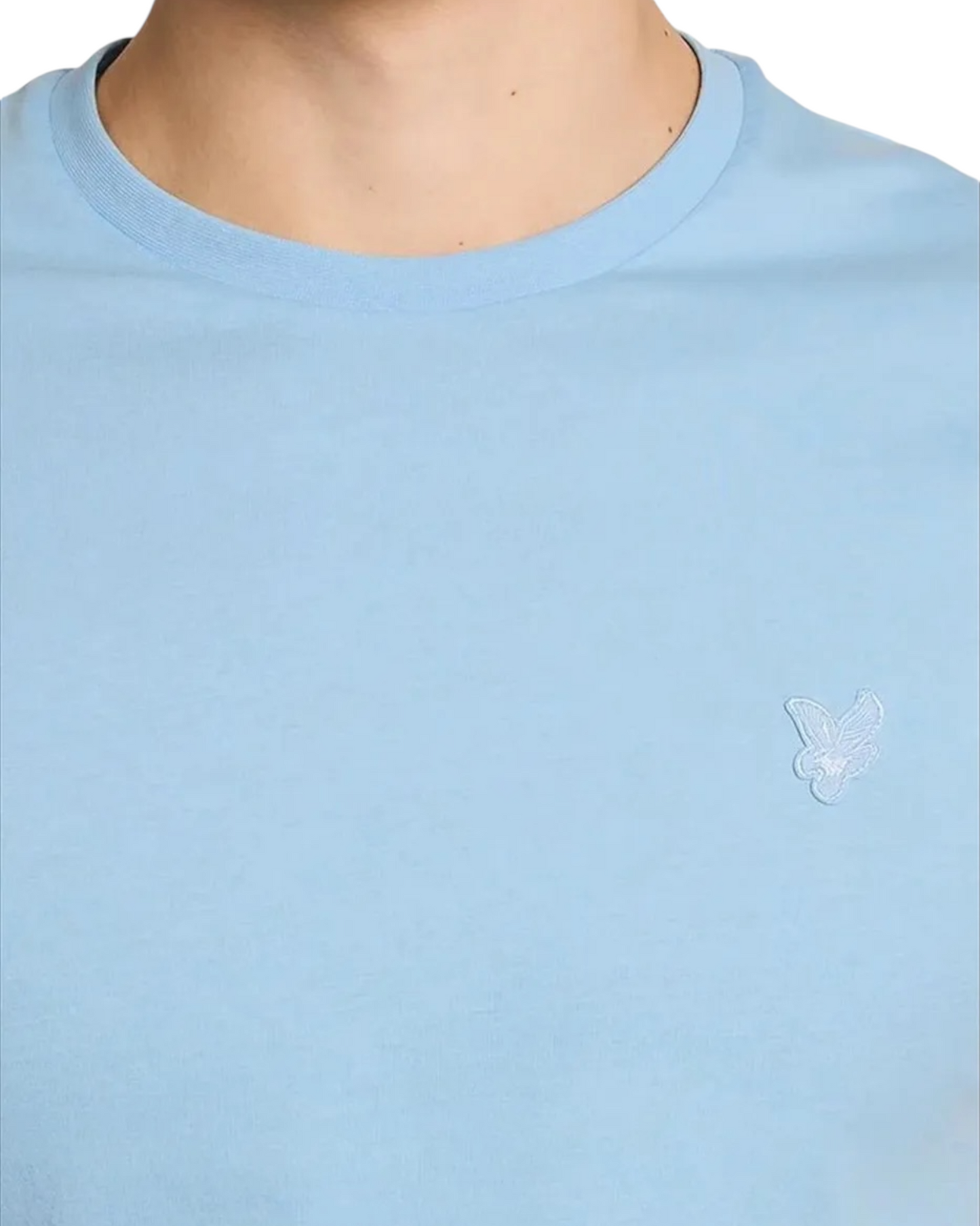 plain t-shirt lyle & scott logo tono su tono
