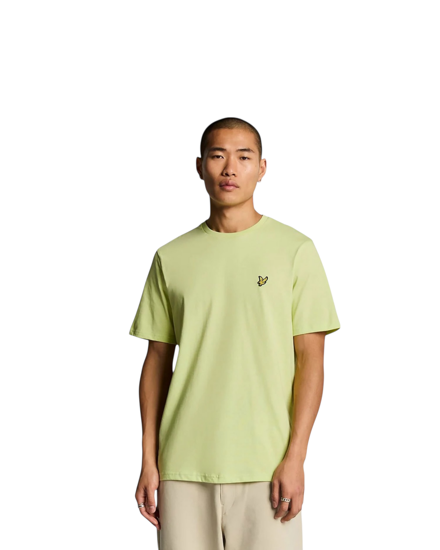 plain t-shirt lyle & scott logo tono su tono