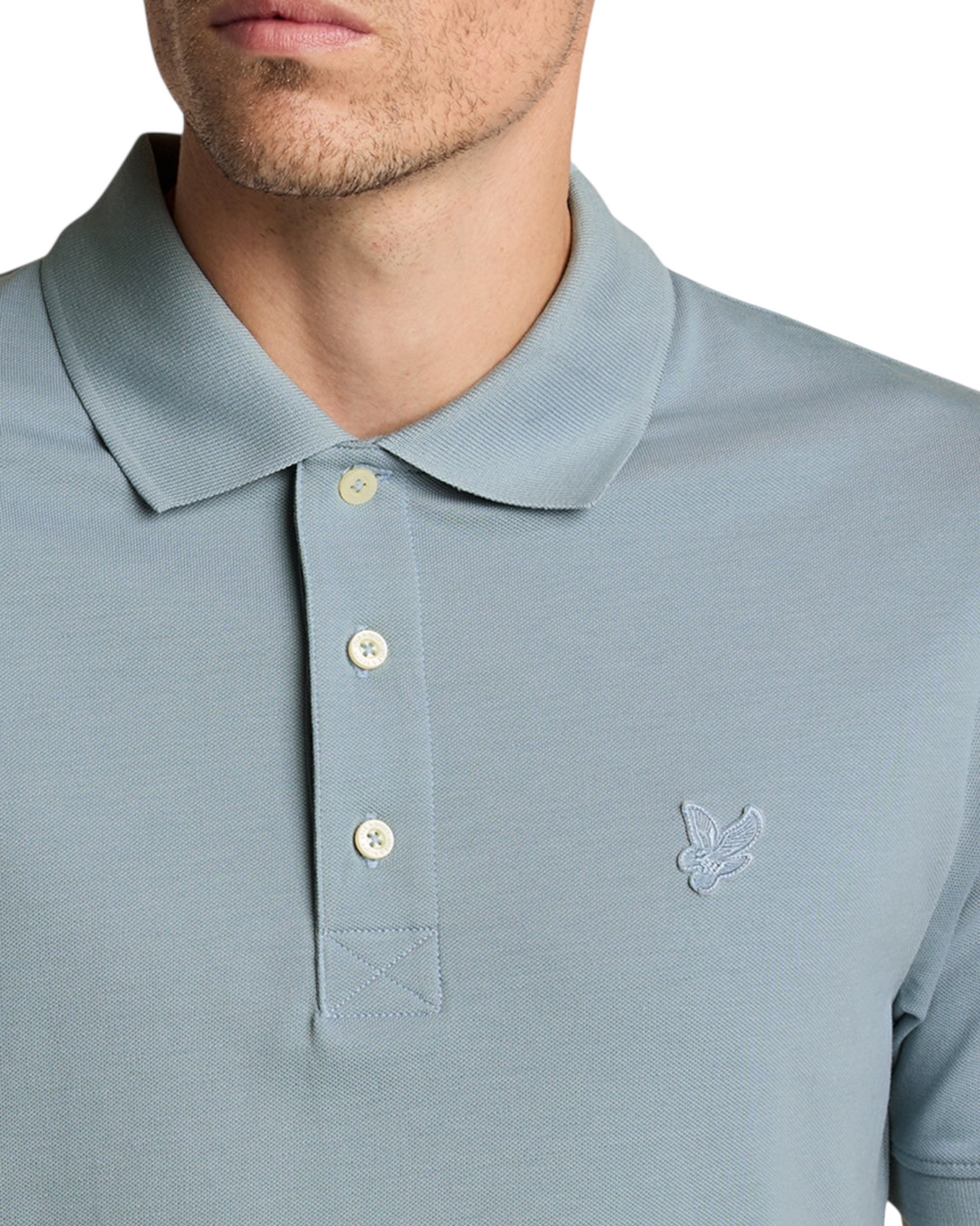 polo uomo lyle & scott logo tono su tono