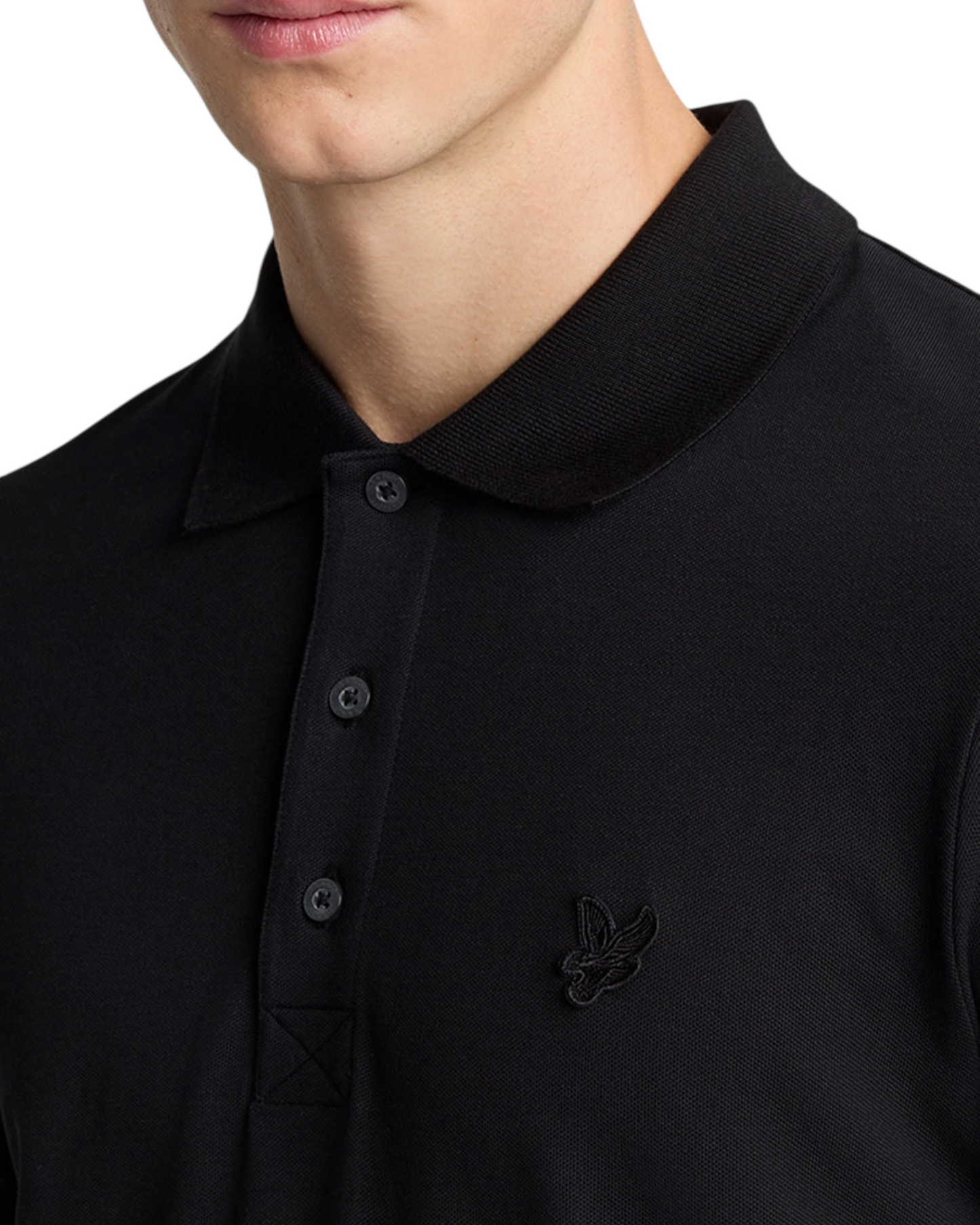 polo uomo lyle & scott logo tono su tono