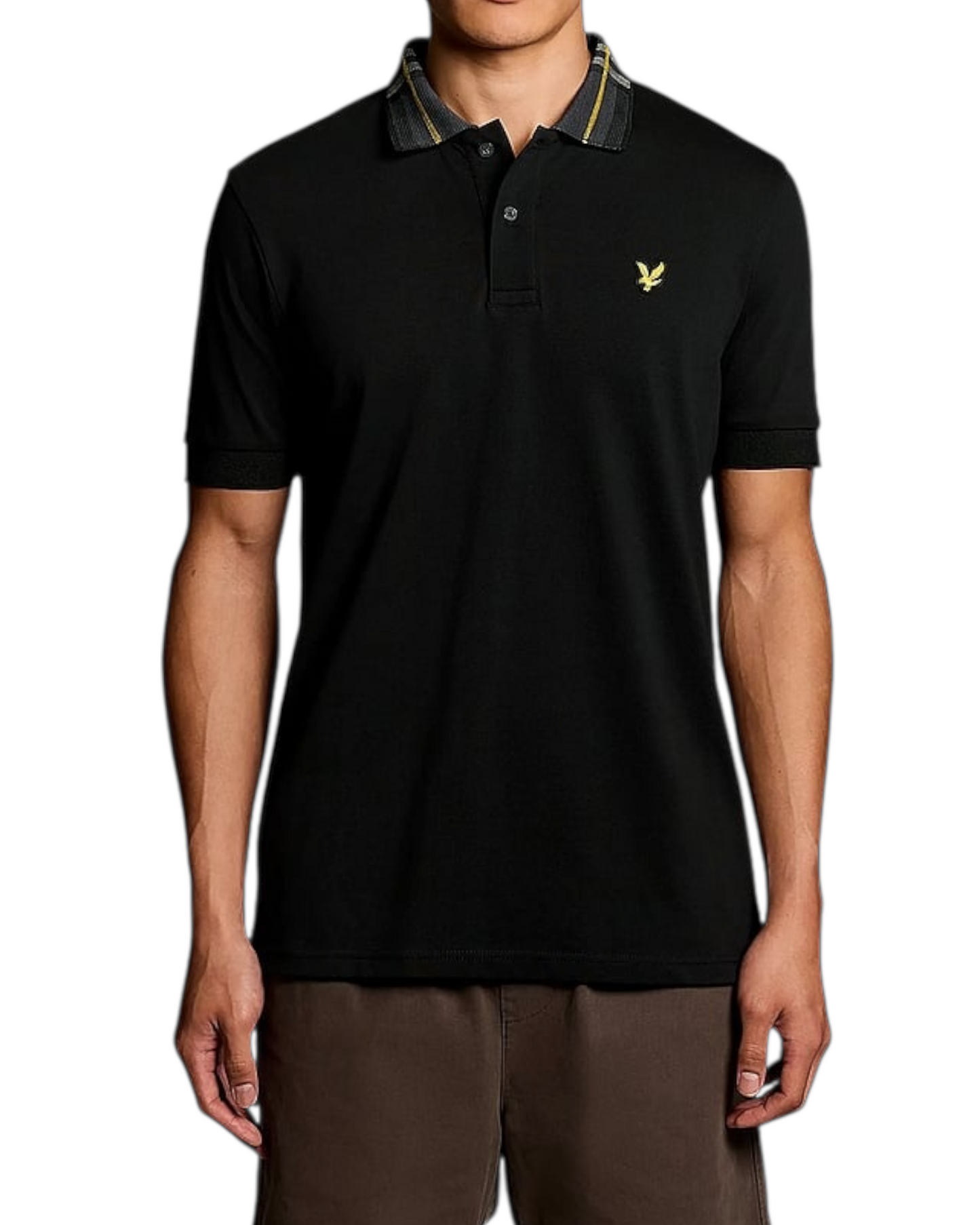 polo uomo lyle & scott colletto fantasia
