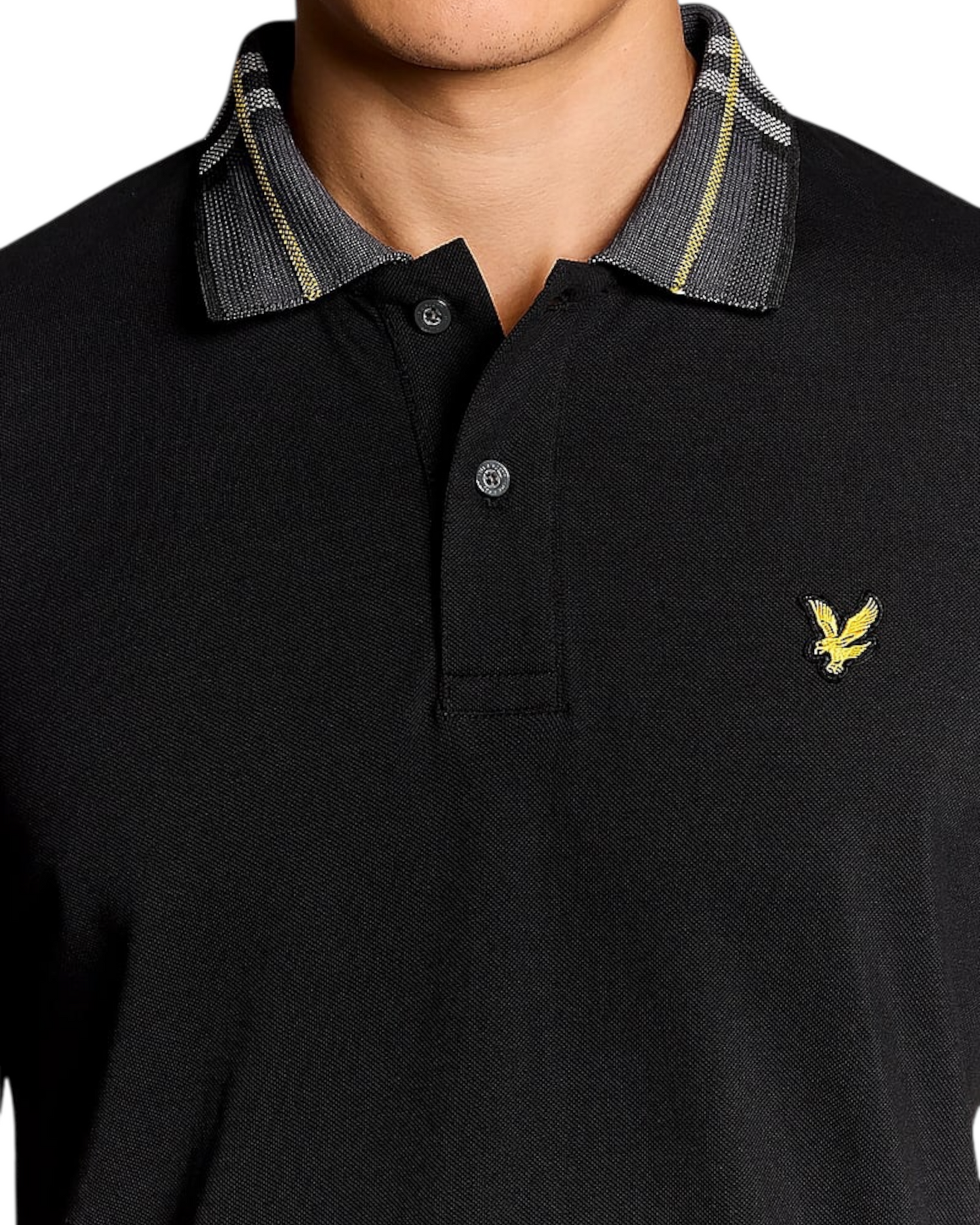 polo uomo lyle & scott colletto fantasia