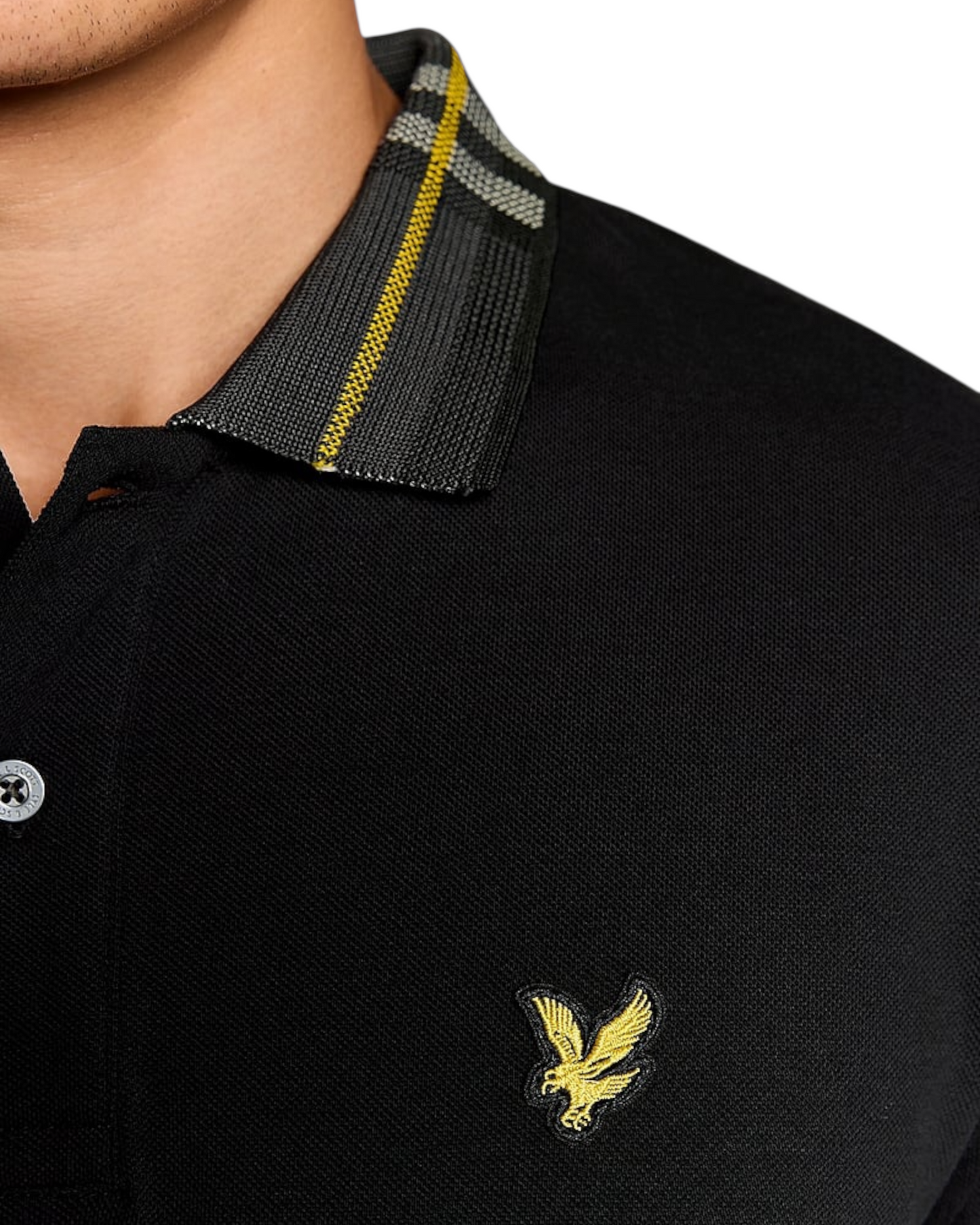 polo uomo lyle & scott colletto fantasia