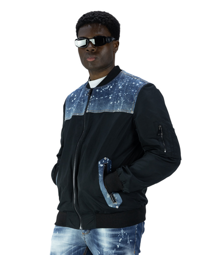 Giubbotto uomo Soldier applicazione Jeans
