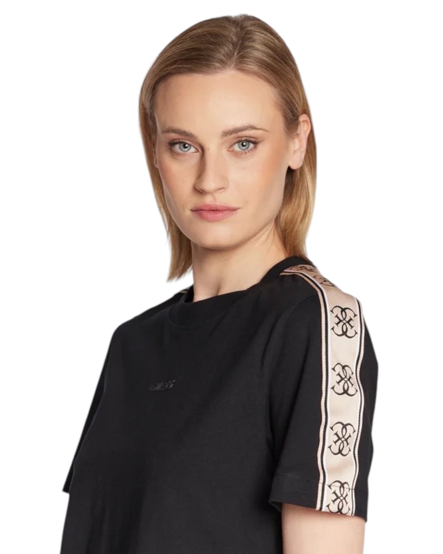 t-shirt donna guess cropped