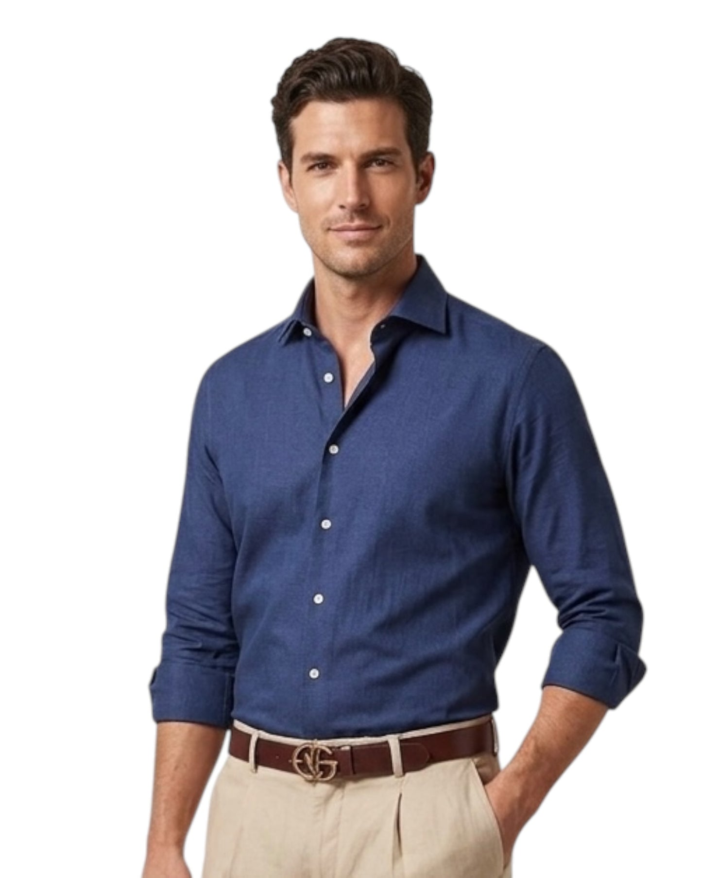 camicia in puro lino noel pacome