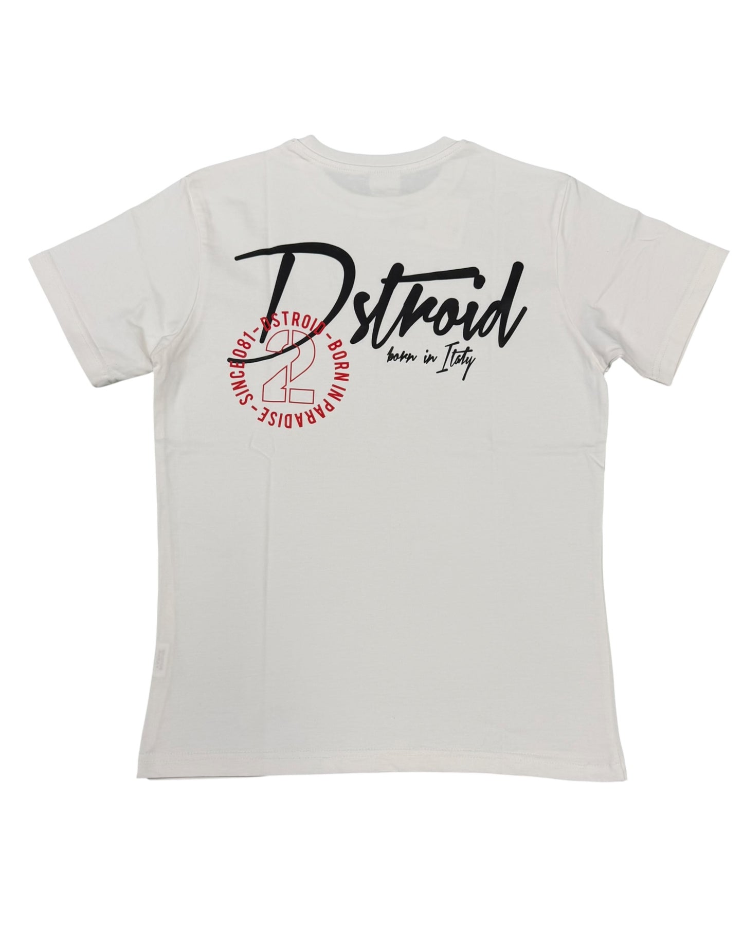 shirt uomo dstroid stampa avanti e dietro