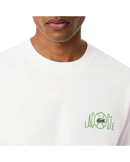 Shirt uomo Lacoste stampa avanti e dietro