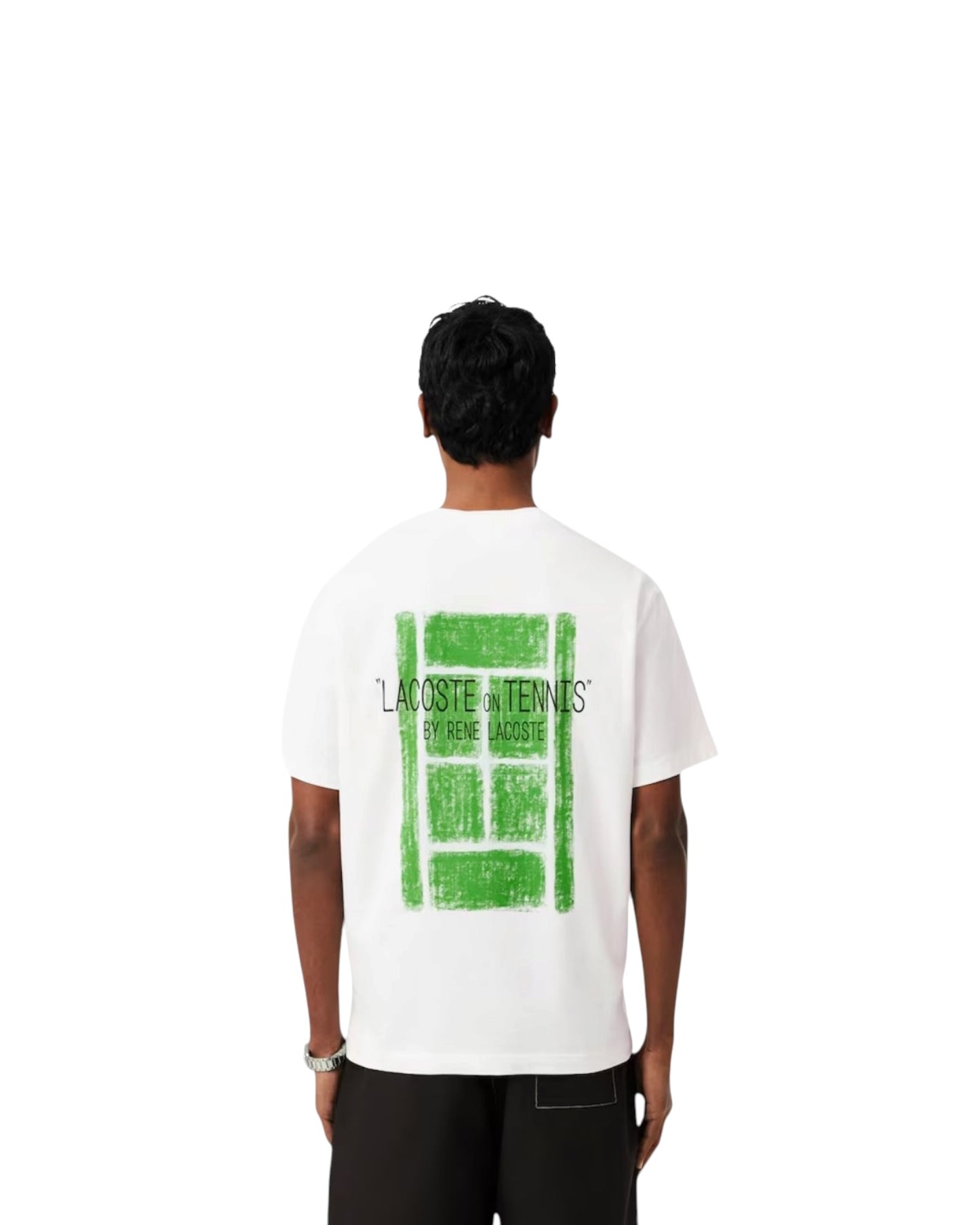 shirt uomo lacoste stampa avanti e dietro